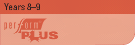 Years 8-9 - Perform Plus. Click for more information.