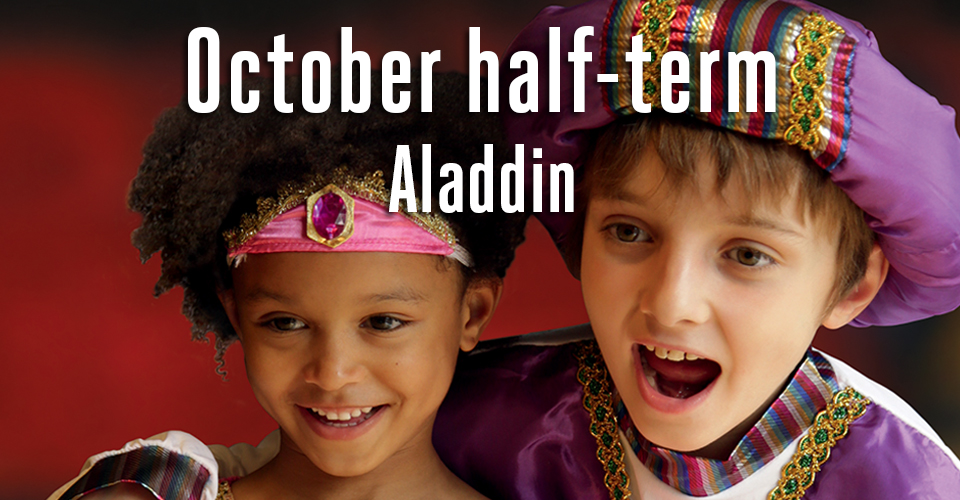 Join Perform on a magic carpet ride this October half-term with our Aladdin holiday courses.